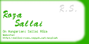 roza sallai business card